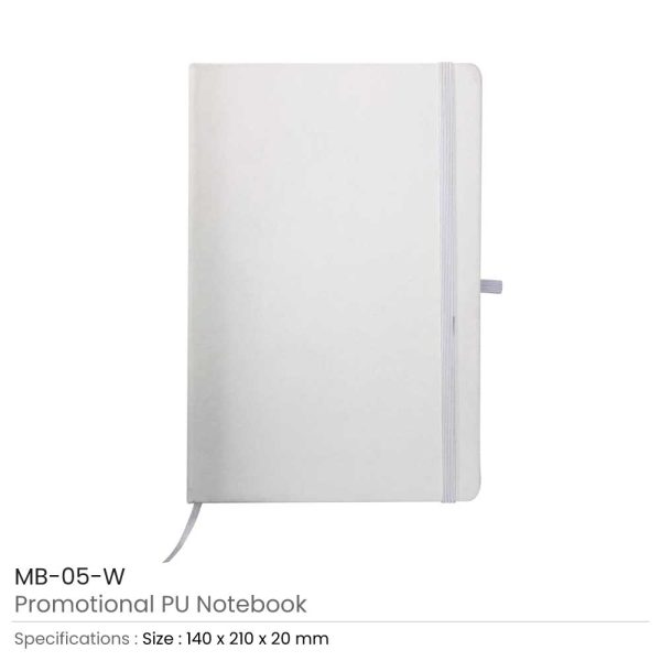 A5 Sized PU Leather Notebooks MB-05-W