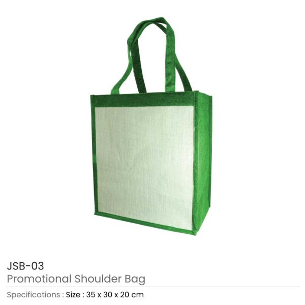 Jute Shoulder Bags - Green