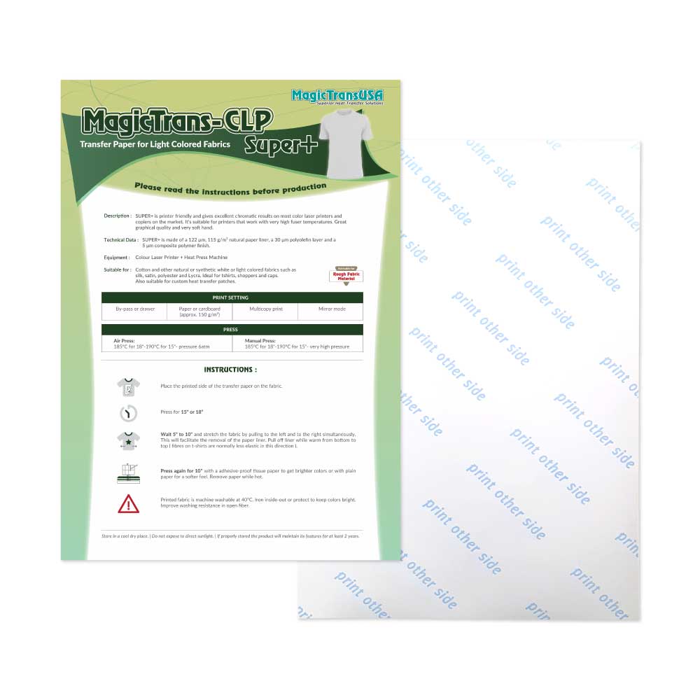 A3 Light Laser Transfer Papers