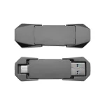 OTG USB Flip in Gun Metal 32GB V. 3.0 Type C Flip Magnetic Cap - Image 7