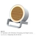 BT Speakers with 10W Wireless Charging and Lamp - Image 3