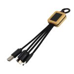 Bamboo Light Up Logo Multi-Charging Cables - Image 4