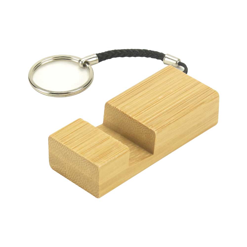 Bamboo-Phone-Stand-Keychain-KH-14-BM-Blank.jpg Bamboo Phone Stand Keychain - Image 1