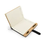 Bamboo and rPET Notebooks with Pen, A5, Bookmark & Magnetic Clasp - Image 5