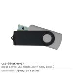 Black Swivel USB Flash Drives - Image 13