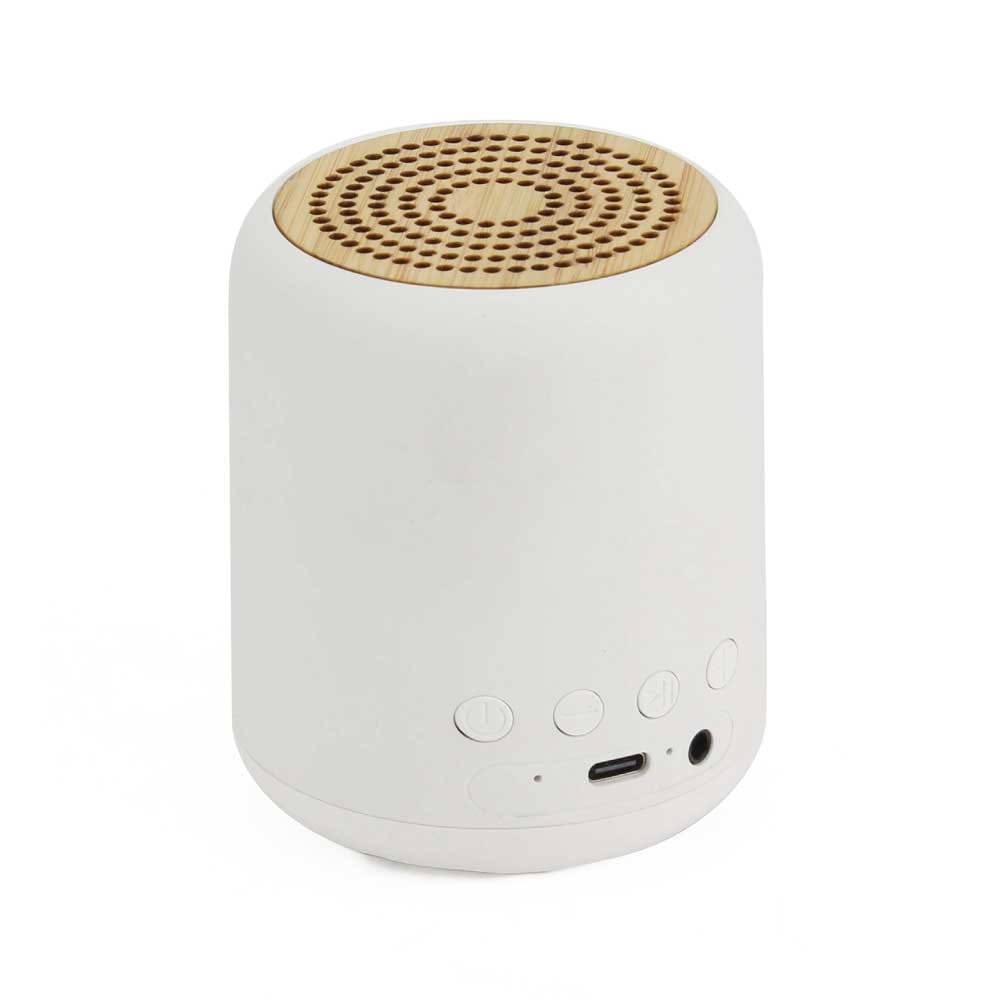 Bluetooth-Speaker-SPK-BM4-WHT-Blank.jpg Eco-Friendly Bluetooth Speakers v5.1 - Image 1