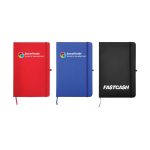 A5 PU Leather Notebooks with Elastic Band, Calendar, Pen Holder - Image 2