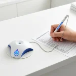Counter Pen with Base Holder and Secured Chain – Blue Ink - Image 2