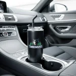 Double Wall SS Tumblers with Transparent Lid and Metal Straw - 500ml - Image 2