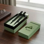 Dual Pen Box Slide to Open in Hard Cardboard Material - Image 2