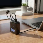 Powerbank with Built-in Type-C & Lightning Cables, 20,000mAh, 45W Fast Charging - Image 2
