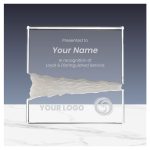 Square Crystal Awards in Hardboard Box - Image 2
