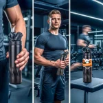 Stainless Steel Water Bottles in Black Matte, Double Wall, 620ml - Image 2