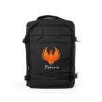 Travel Backpacks in Black Polyester Material - Image 2
