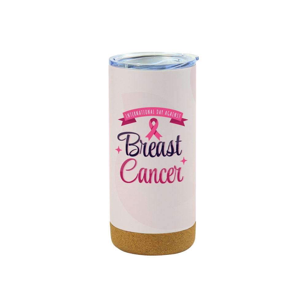 Breast-Cancer-Awareness-Travel-Mug-TM-010-WHT-1.jpg Travel Mugs with Breast Cancer Awareness Logo - Image 1