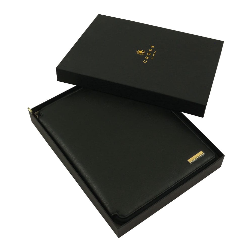 CROSS-A5-Zip-Folder-with-Pen-AC018046-1-with-Box.jpg CROSS A5 Zip Writing Folder with Agenda Pen Gift Sets - Image 1