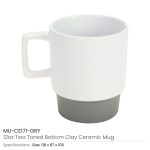Ceramic Mugs with Bottom Clay in 12 Oz, Matte Finish - Image 9