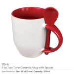 Ceramic Mugs with Spoon - Image 10