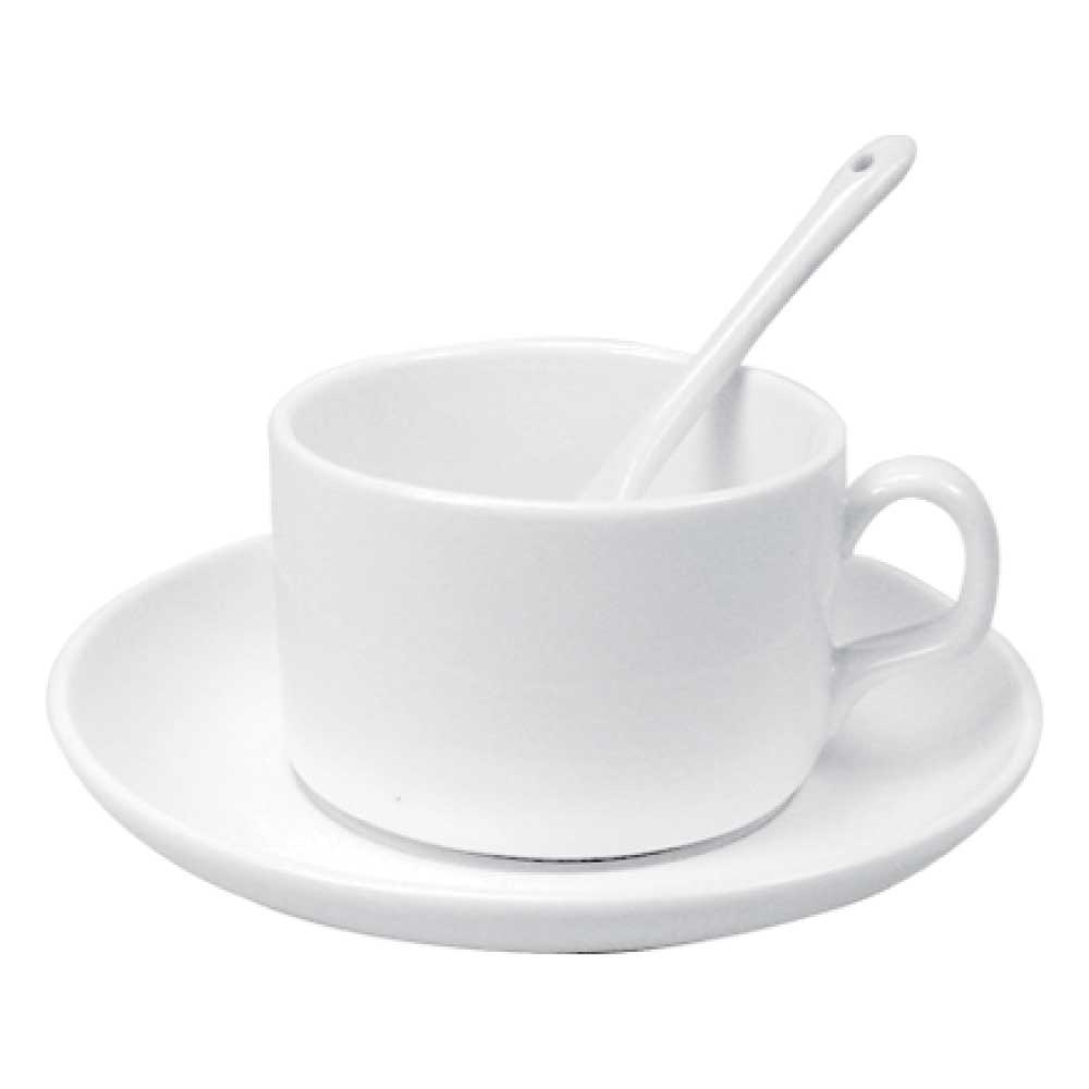 Ceramic-Saucer-Tea-Cup-with-Spoon-180-main-t-1.jpg Ceramic Saucer Teacups with Spoon - Image 1