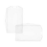 Clear Plastic PVC Card Holder - Image 2