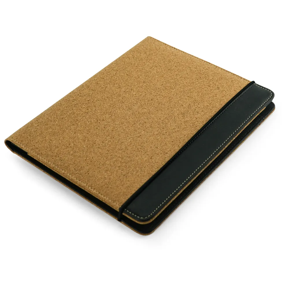 Cork-Cover-Folder-B5-Size-with-Notepad-Pen-and-Sticky-Notes-MB-10-Closed-View.webp Cork Cover Folder B5 Size with Notepad, Pen and Sticky Notes - Image 1