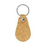 Cork PU Keychains with 32mm Key Ring