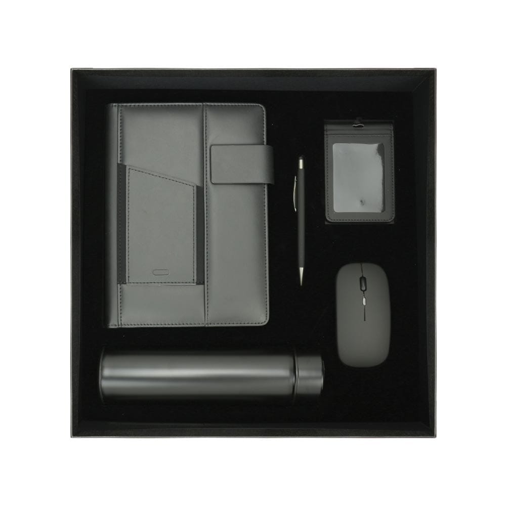 Corporate-Office-Gift-Set-GS-060-Blank.jpg Corporate Office Gift Set in Black Cardboard Box - Image 1