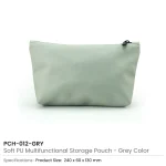 Cosmetic Pouch with Zipper in Soft PU Material - Image 9