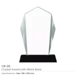 Crystal Award with Black Base in Wooden Box - Image 3