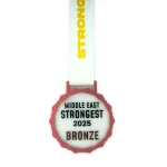 Glass Medals with Metal Frame and 3cm White Ribbon - Image 7
