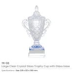 Large Crystal Glass Trophy Cup with Chocolate Gift Edition - Image 8