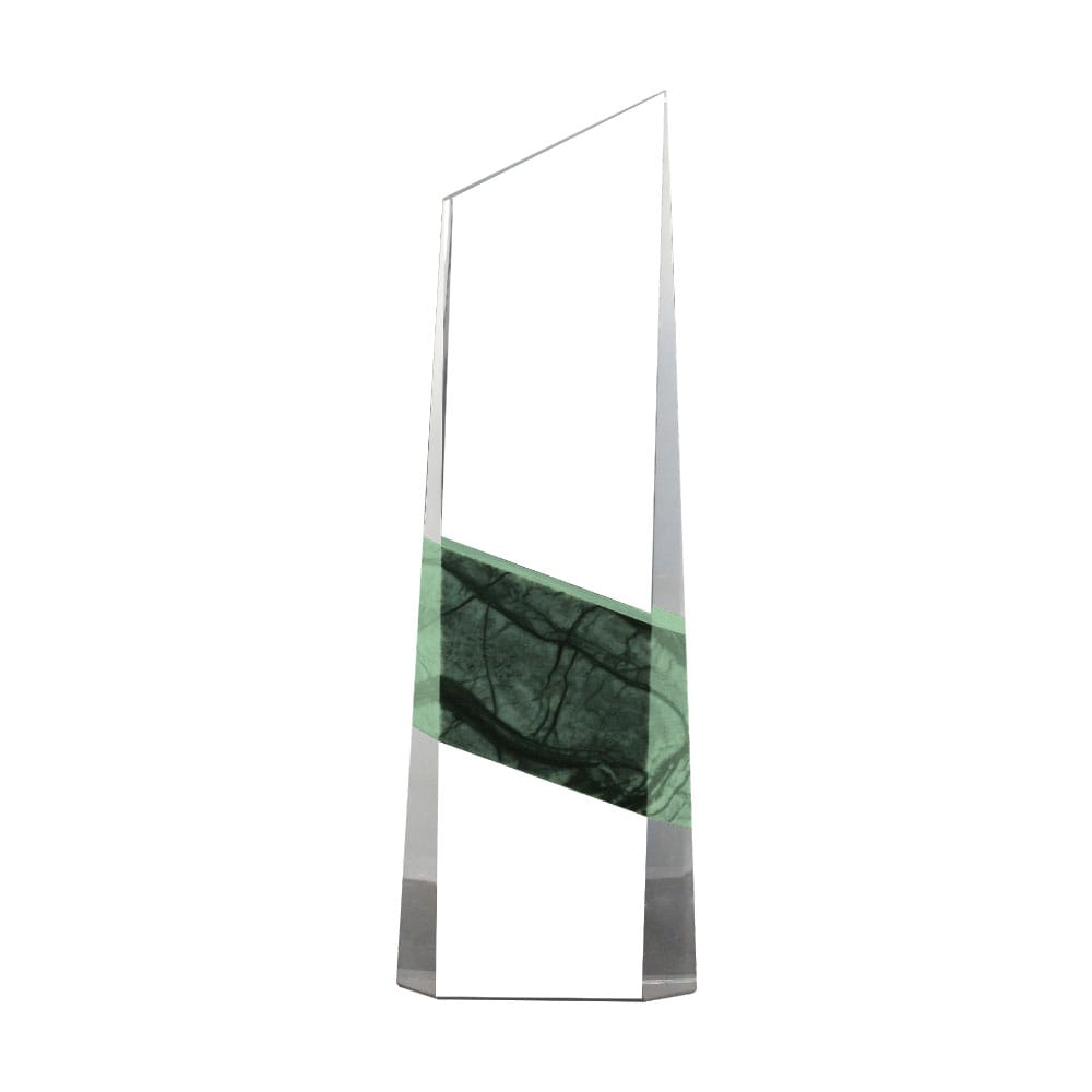 Crystal-and-Marble-Awards-CR-36-Blank.jpg Vertical Crystal & Marble Awards in Box - Image 1