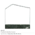 Crystal and Marble Awards in Fiber Hardboard Box - Image 3