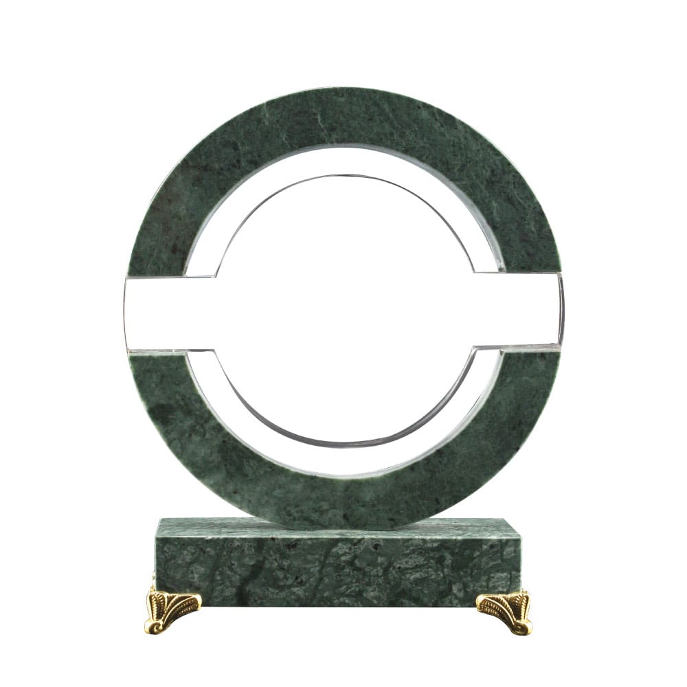 Crystal-and-Marble-Awards-CR-39-Blank.jpg Round Crystal & Marble Awards in Box - Image 1