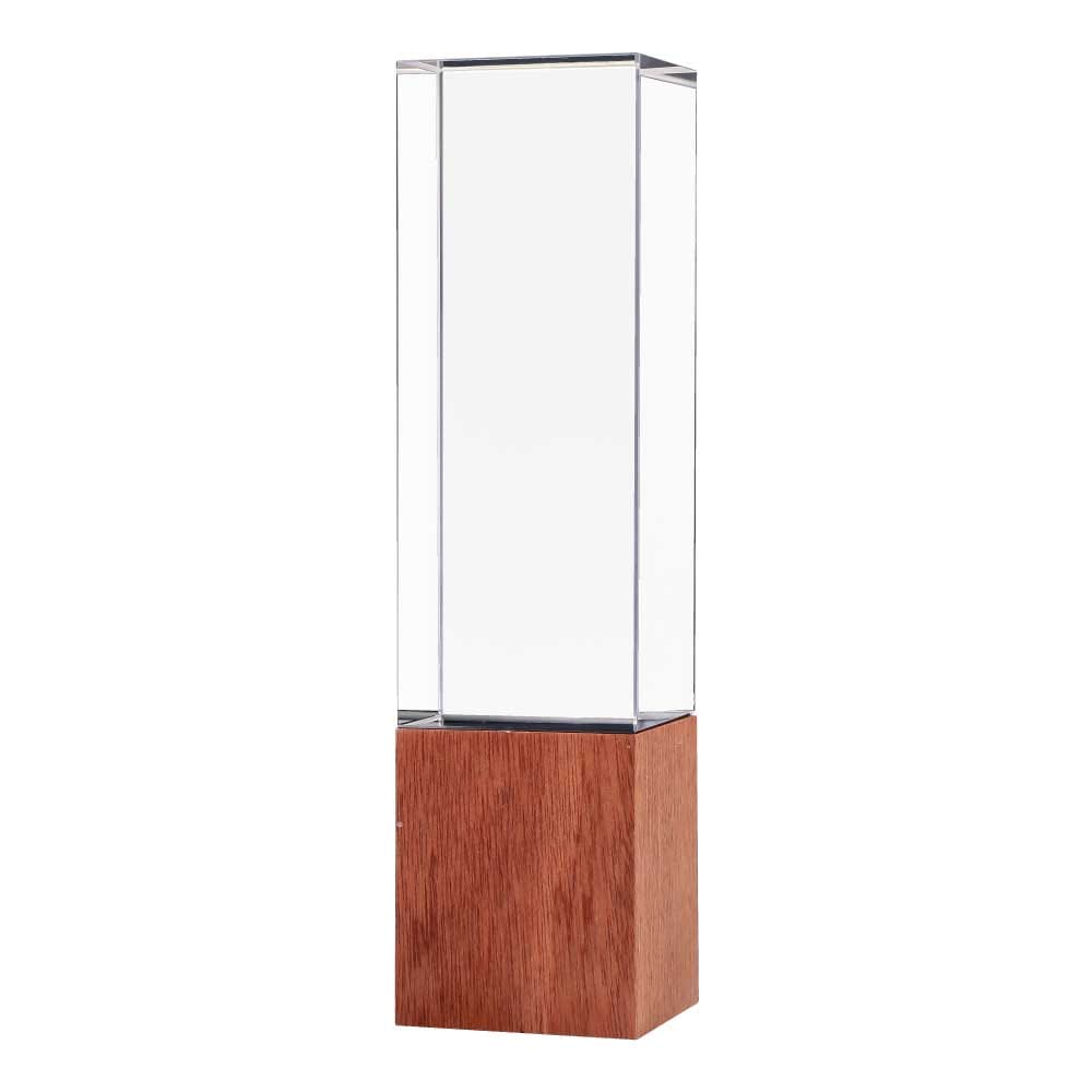 Cuboid-Shape-Crystal-Awards-with-Wooden-Base-CR-59-Blank.jpg Cuboid Shaped Crystal Awards with Wooden Base - Image 1