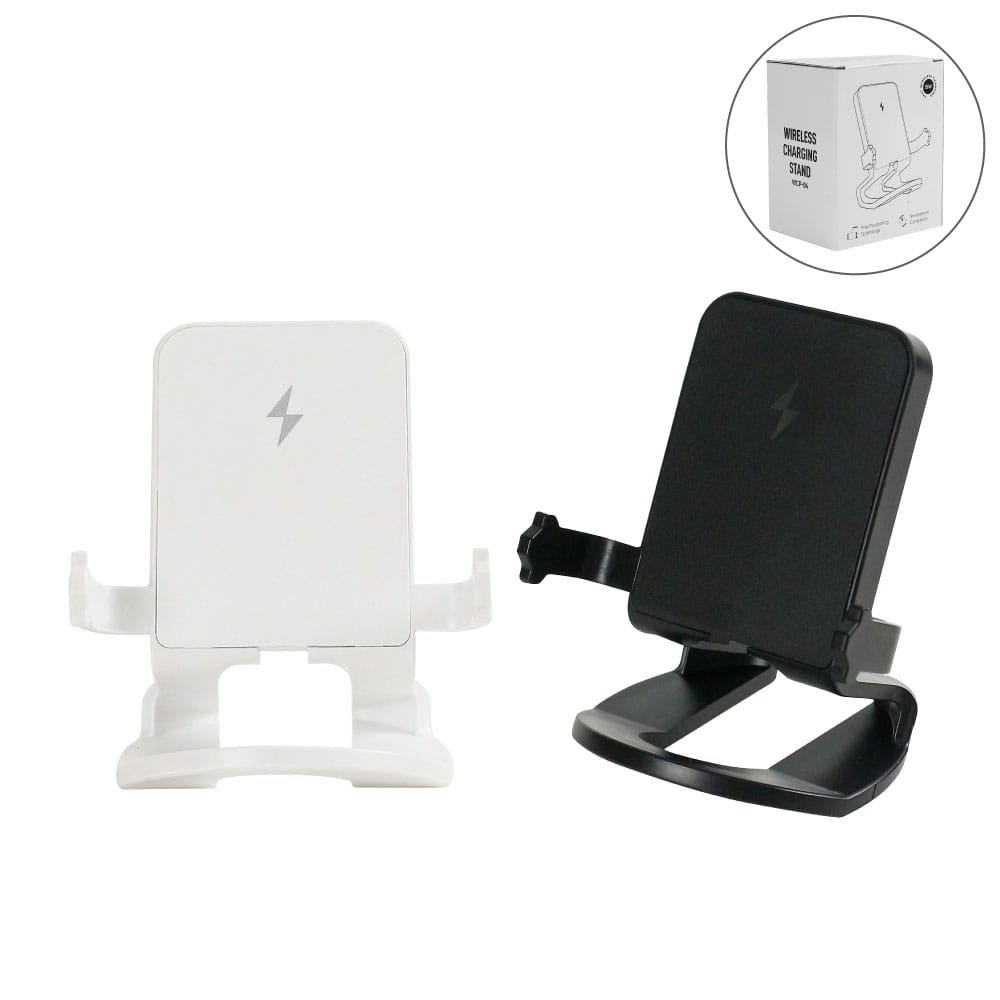Desktop-Wireless-Charging-Stand-WCP-04-Blank.jpg Desktop Wireless Charging Stands 15W Fast Charging - Image 1