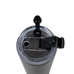 Double Wall SS Tumblers with Transparent Lid and Metal Straw - 500ml - Image 6