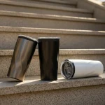 Double Wall SS Tumblers with PP Interior and Transparent Lid 580ml - Image 5