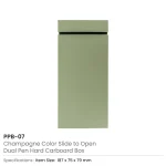 Dual Pen Box Slide to Open in Hard Cardboard Material - Image 6