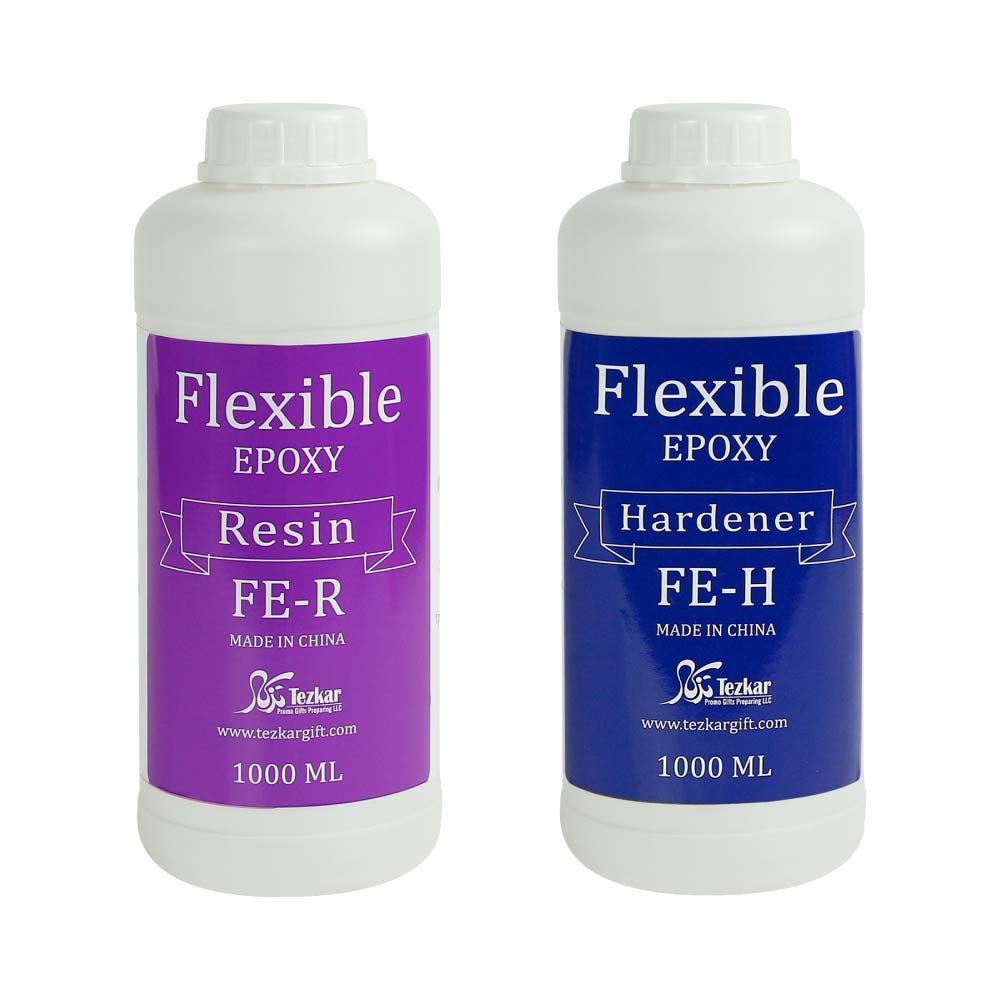 Flexible-Epoxy-Resin-and-Hardener.jpg Flexible Epoxy Resin and Hardener 1000 ml -Anti Yellow - Image 1