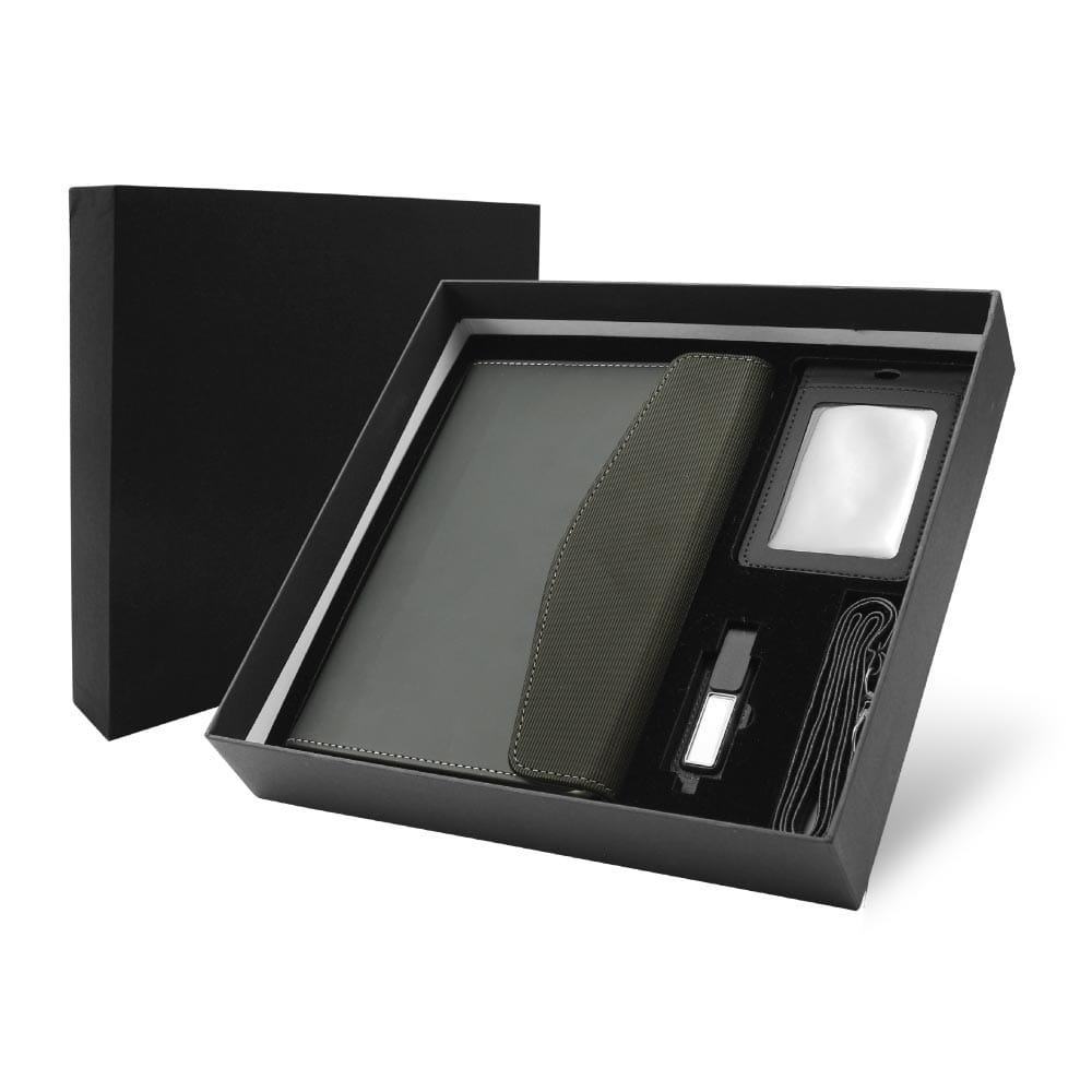 Gift-Set-GS-055-Blank.jpg Promotional Gift Sets with Black Cardboard Gift Box - Image 1