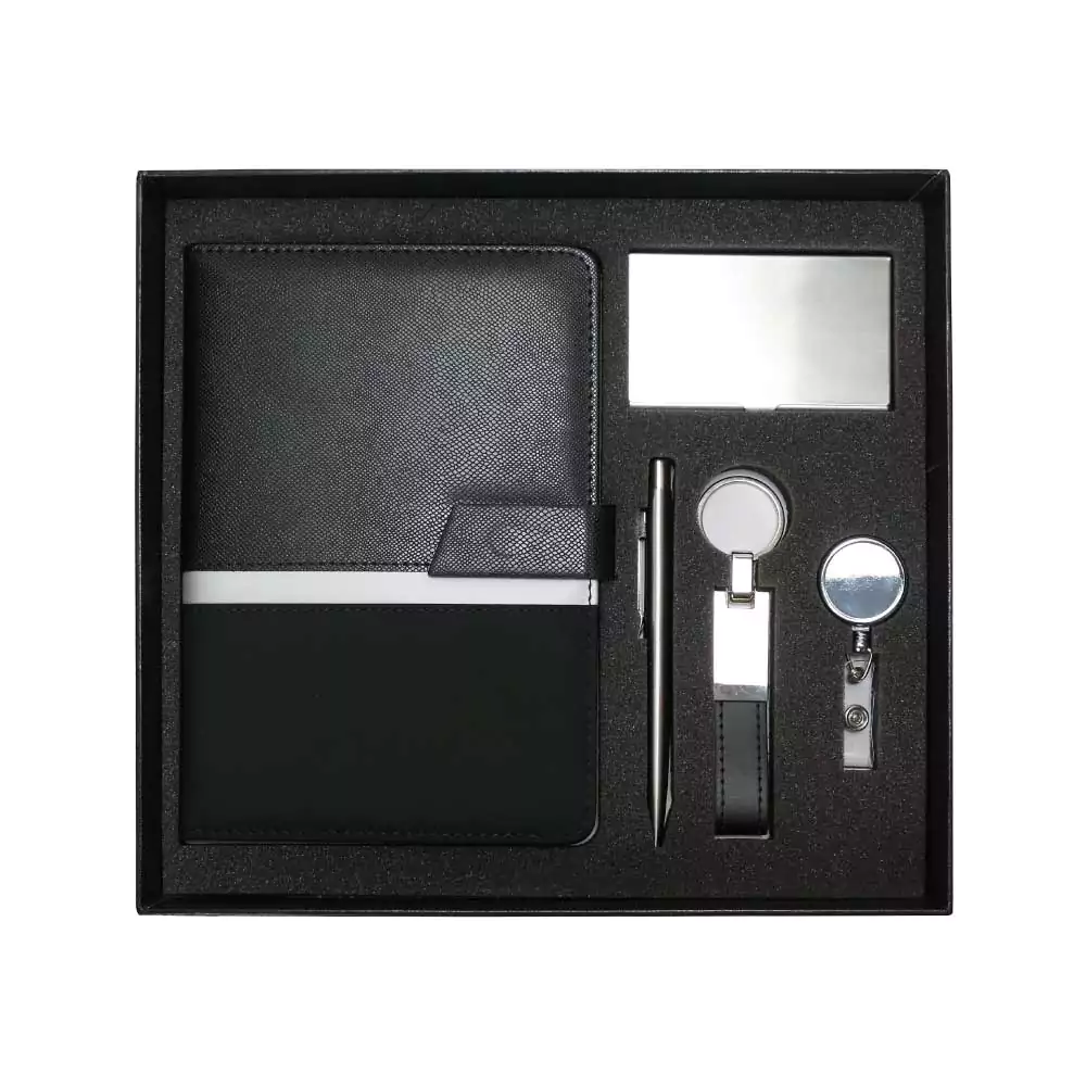 Gift-Sets-GS-042-Blank.webp Office Gift Sets in a Black Cardboard Gift Box GS-042 - Image 1