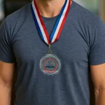 Glass Medals with Ribbon and Box - Image 2