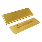 Gold Brass Badges with Safety Pin - Image 4