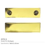 Gold Metal Pin Badges - Image 3