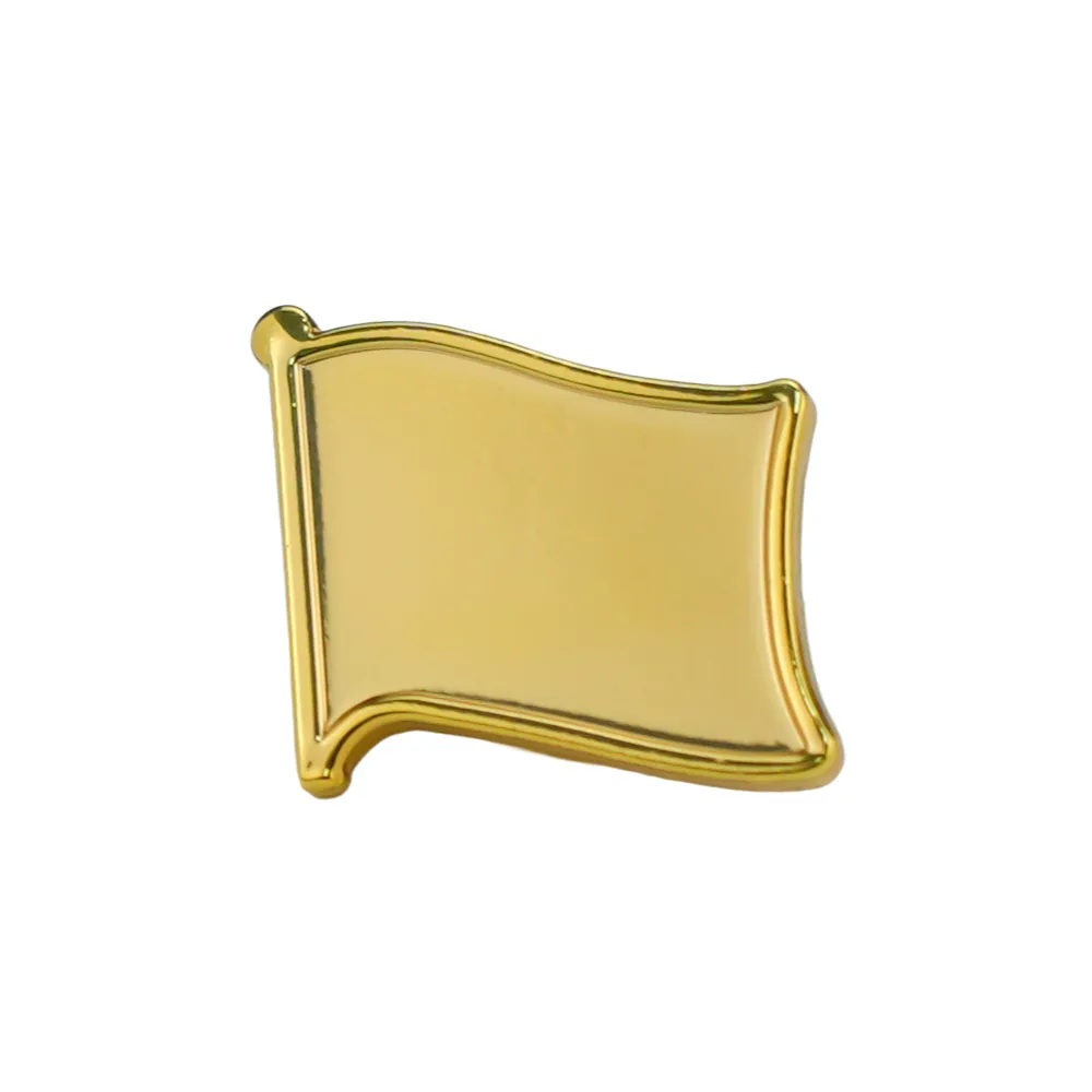 Gold-Plated-Flag-Pin-Badge-2091-Blank.jpg Gold Plated Flag Pin Badges - Image 1