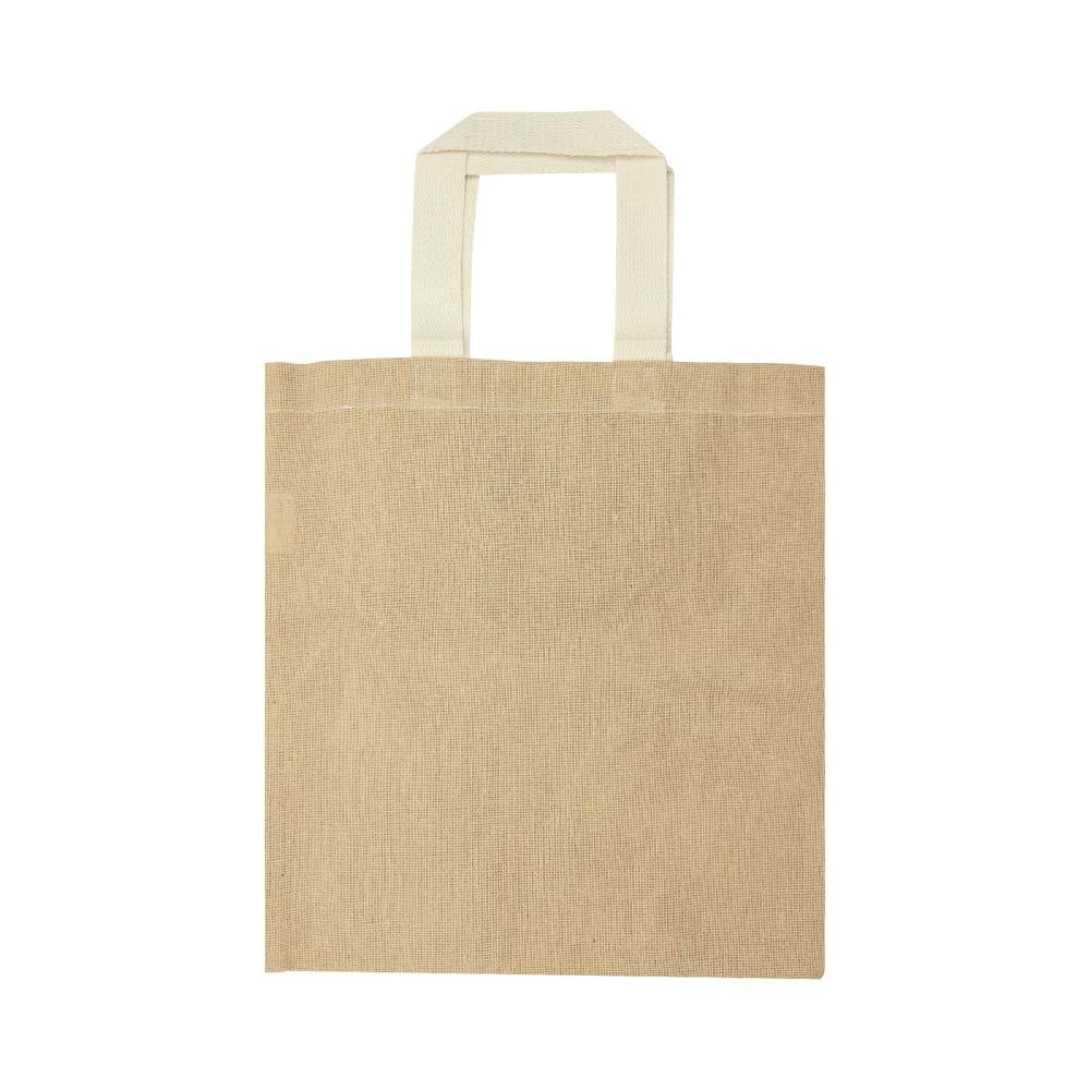 Jute-Bags-JSB-13-NAT-Blank.jpg Cotton Like Jute Bags with Webbing Handle 250gsm - Image 1
