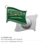 KSA Flag Badges with Magnet - Image 3