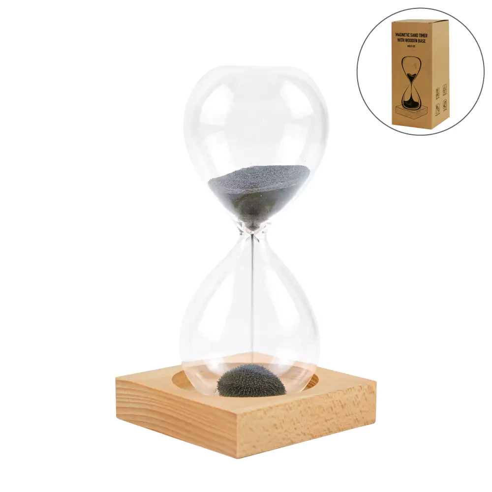 Magnetic-Sand-Timer-with-Wooden-Base-MST-01.webp Magnetic Sand Timer with Wooden Base - 2 Minutes - Image 1