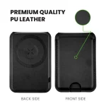 Magsafe Wireless Charger 15W with Phone Stand & Card Slot - PU Leather - Image 4